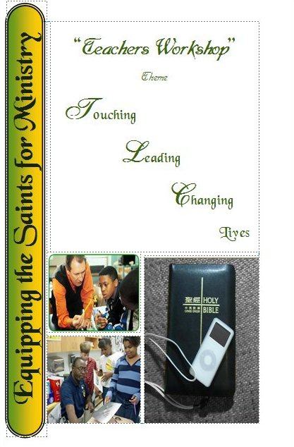 Teacher's Workshop — ministry resource cover
